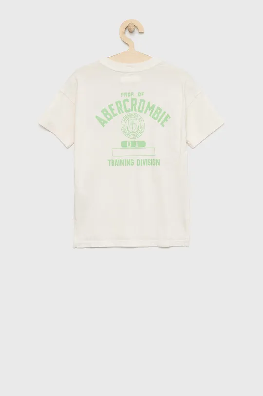 Παιδικό βαμβακερό μπλουζάκι Abercrombie & Fitch μπεζ