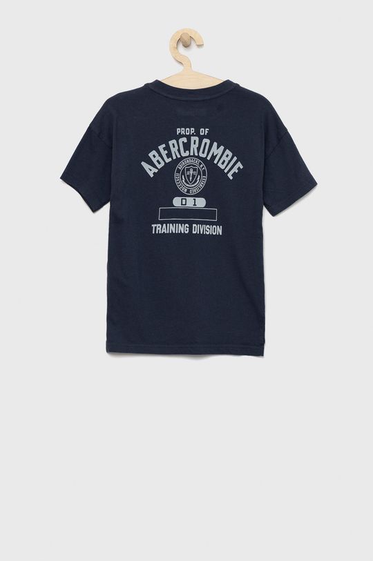Abercrombie & Fitch t-shirt bawełniany dziecięcy jasny niebieski