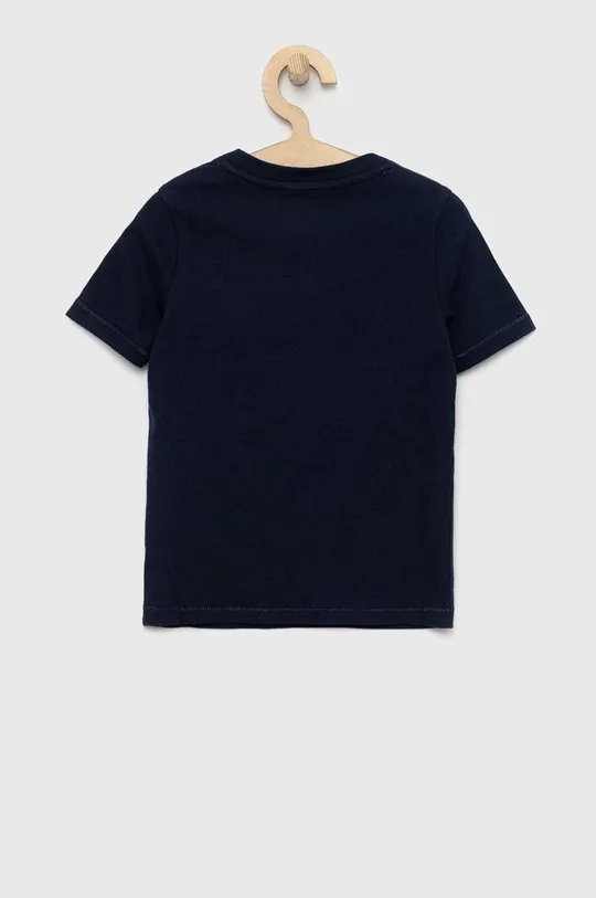 Παιδικό βαμβακερό μπλουζάκι GAP x Smiley σκούρο μπλε