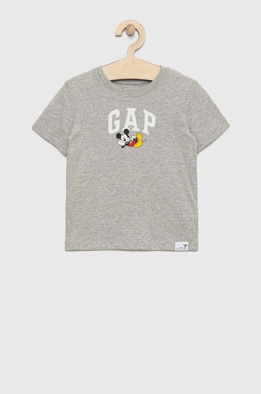szary GAP t-shirt bawełniany dziecięcy x Disney Chłopięcy
