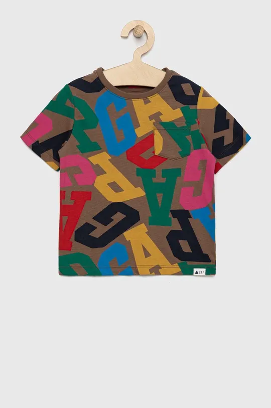 viacfarebná Detské bavlnené tričko GAP Chlapčenský