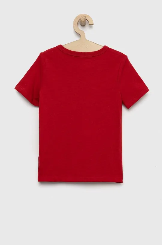 Dječja pamučna majica kratkih rukava GAP crvena