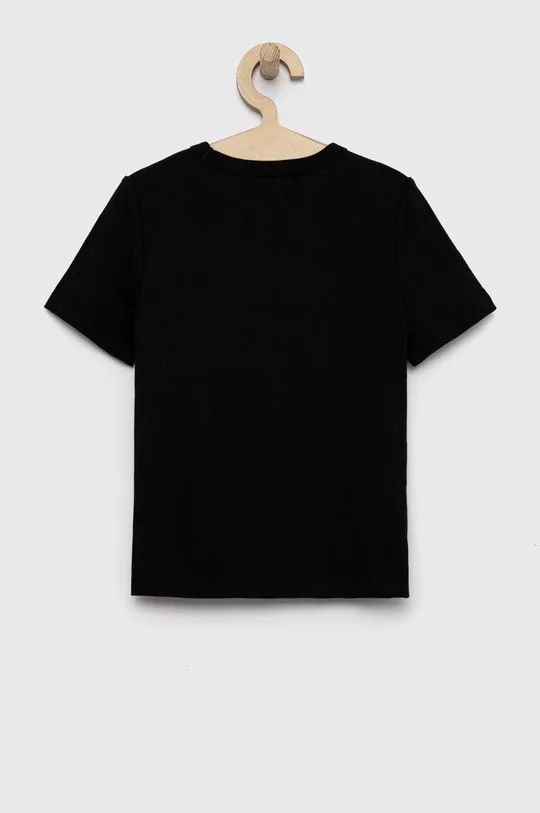 Detské bavlnené tričko GAP čierna