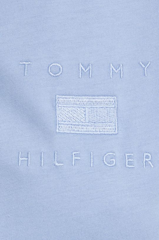 modrá Bavlněné tričko Tommy Hilfiger