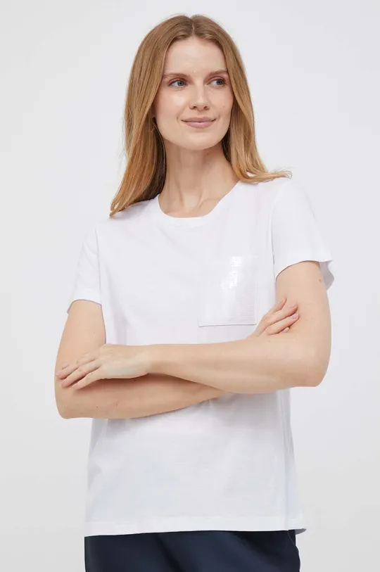 λευκό Μπλουζάκι DKNY