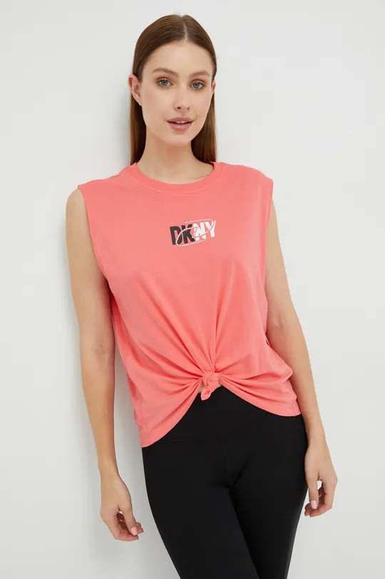 ροζ Βαμβακερό Top DKNY Γυναικεία
