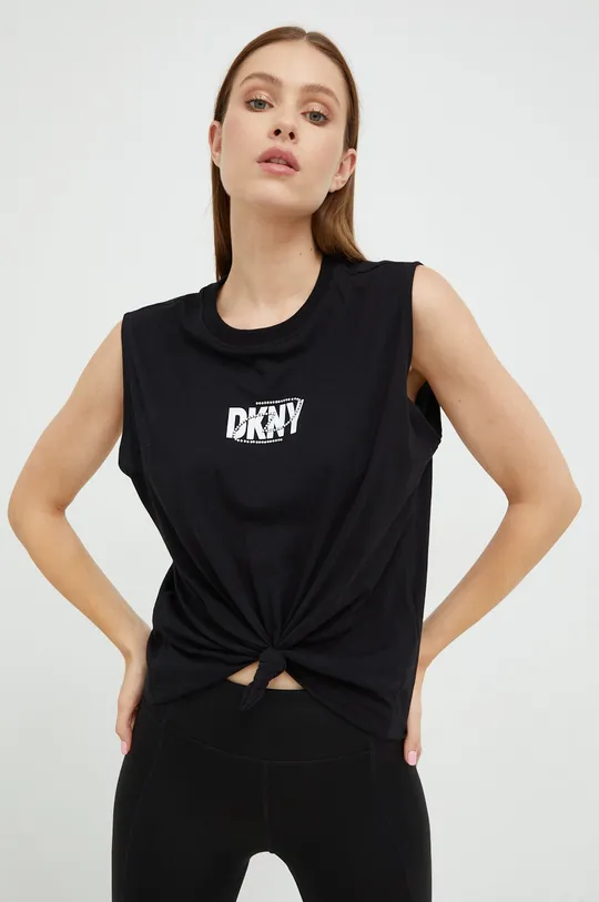 μαύρο Βαμβακερό Top DKNY