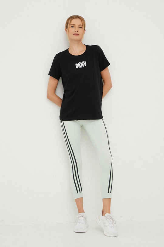 Dkny t-shirt bawełniany czarny