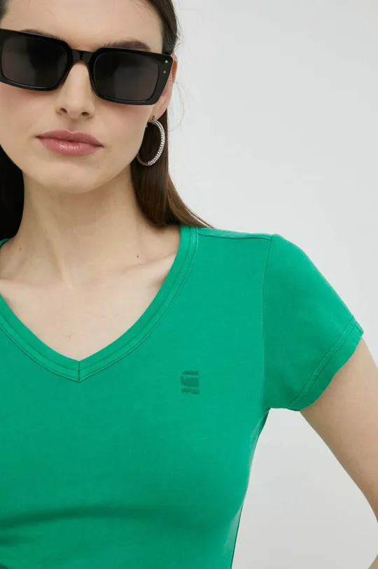зелений Бавовняна футболка G-Star Raw Жіночий