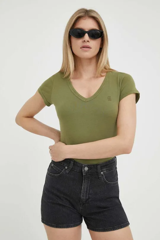 verde G-Star Raw t-shirt in cotone Donna