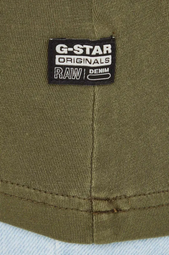 πράσινο Βαμβακερό μπλουζάκι G-Star Raw