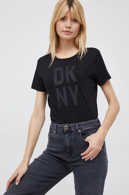 μαύρο Μπλουζάκι DKNY Γυναικεία