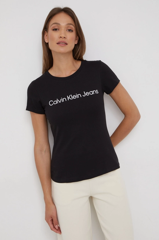 Calvin Klein Jeans t-shirt bawełniany (2-pack) biały