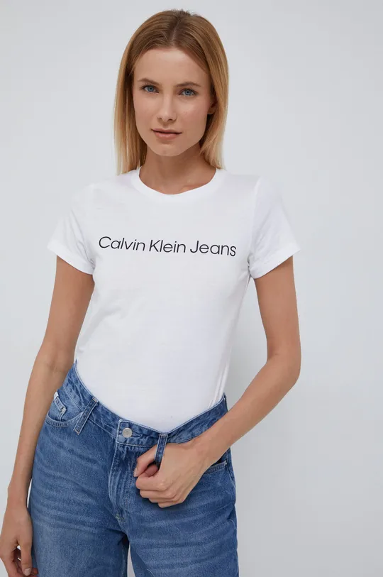 πολύχρωμο Βαμβακερό μπλουζάκι Calvin Klein Jeans Γυναικεία