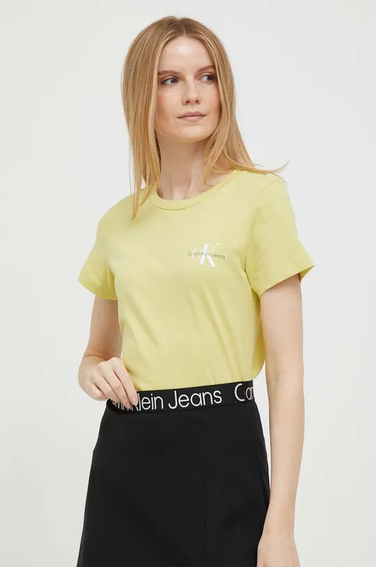 Calvin Klein Jeans t-shirt bawełniany 2-pack zielony