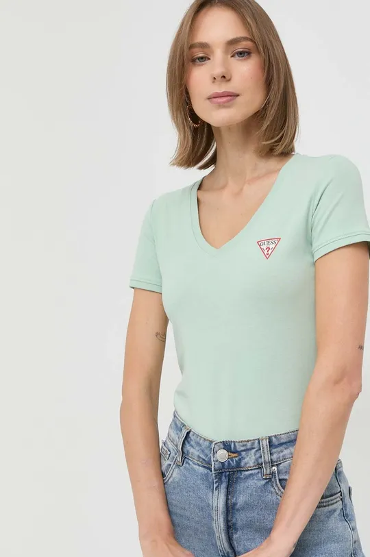 πράσινο Μπλουζάκι Guess Γυναικεία