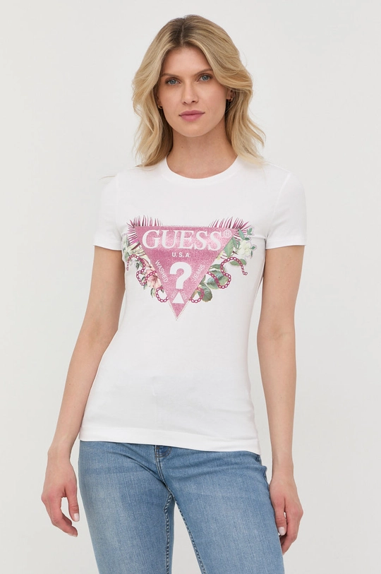 biały Guess t-shirt