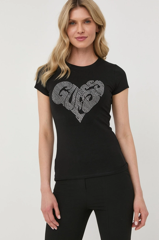 czarny Guess t-shirt