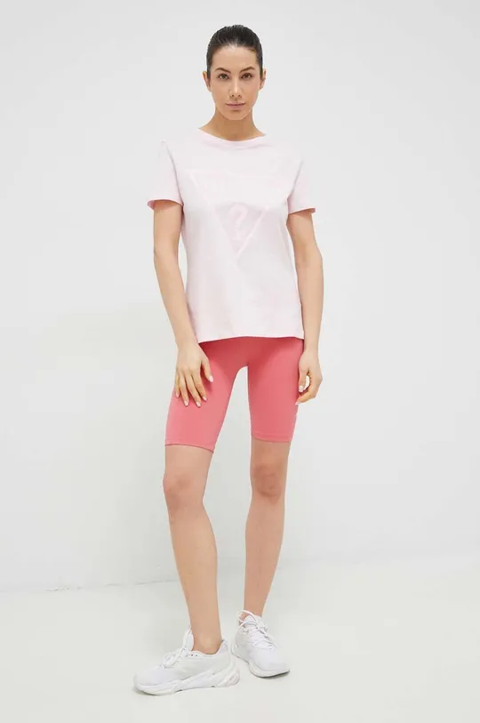 Guess t-shirt in cotone rosa