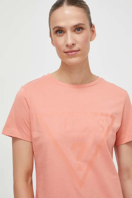 arancione Guess t-shirt in cotone