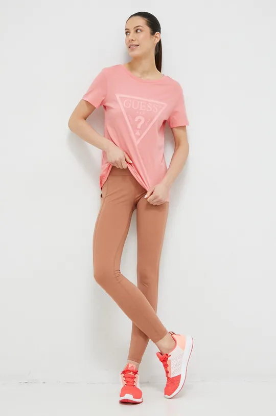Guess t-shirt in cotone rosa