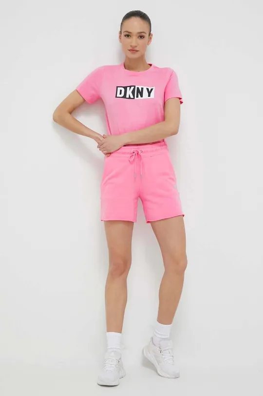 Dkny t-shirt różowy