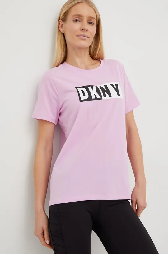 fioletowy Dkny t-shirt