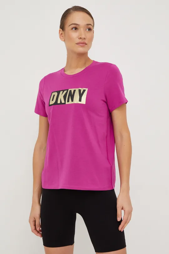 Μπλουζάκι DKNY μωβ