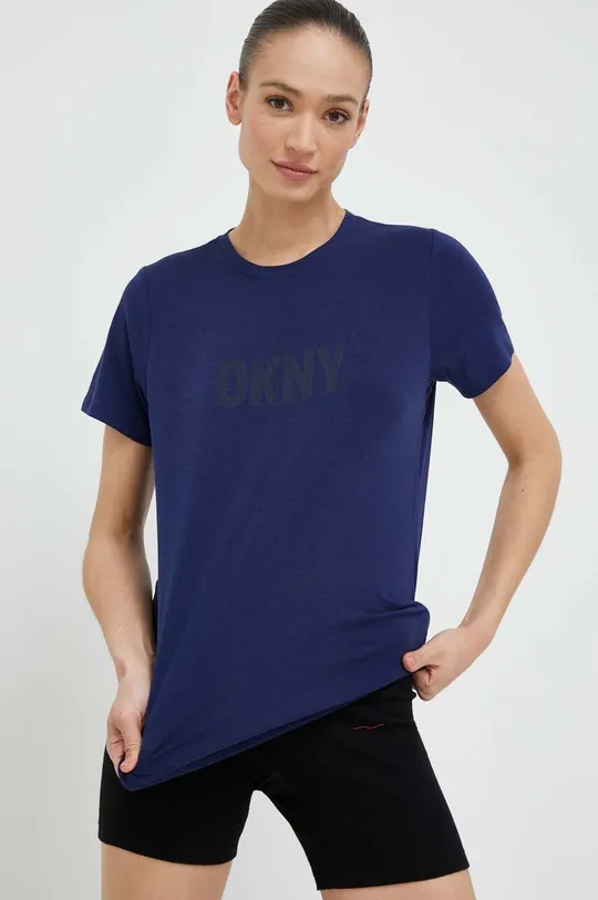 granatowy Dkny t-shirt Damski