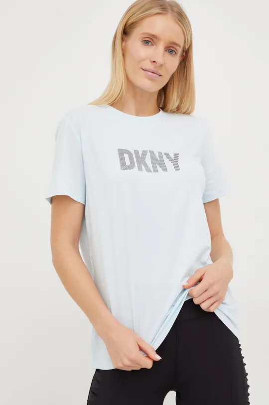 niebieski Dkny t-shirt Damski