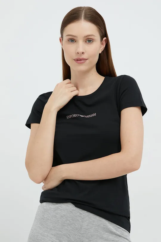 czarny Emporio Armani Underwear t-shirt Damski