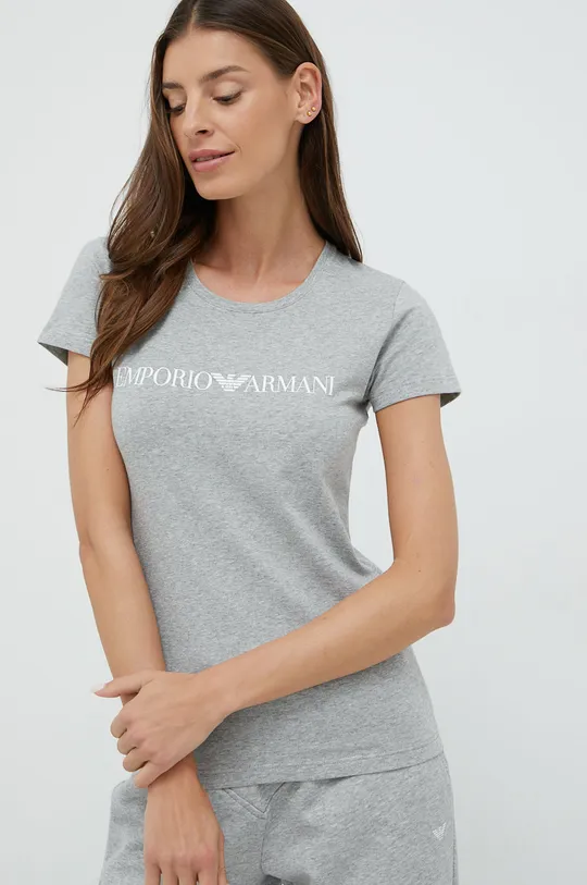γκρί Μπλουζάκι Emporio Armani Underwear Γυναικεία