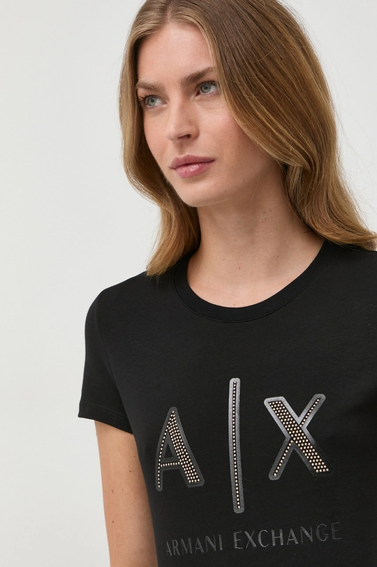 czarny Armani Exchange t-shirt