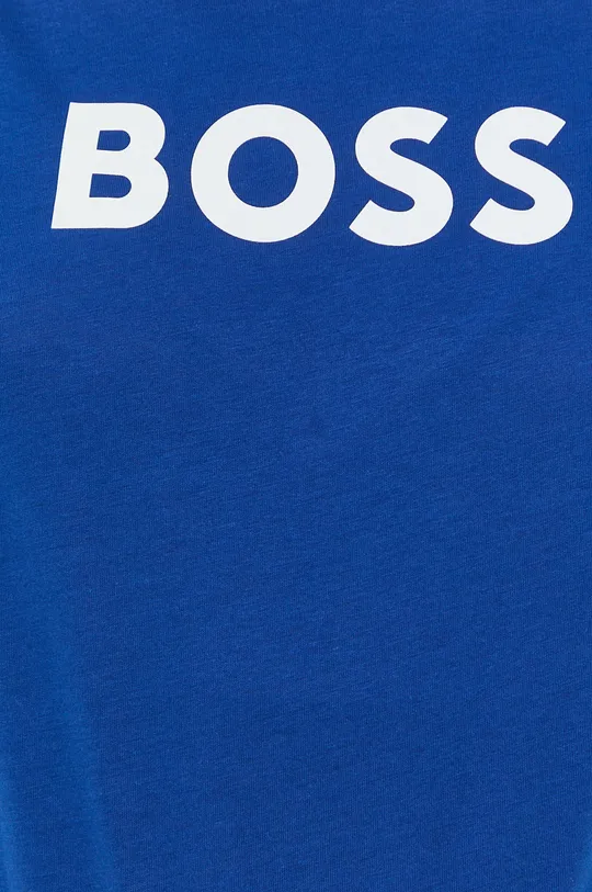 modra Bombažna kratka majica BOSS