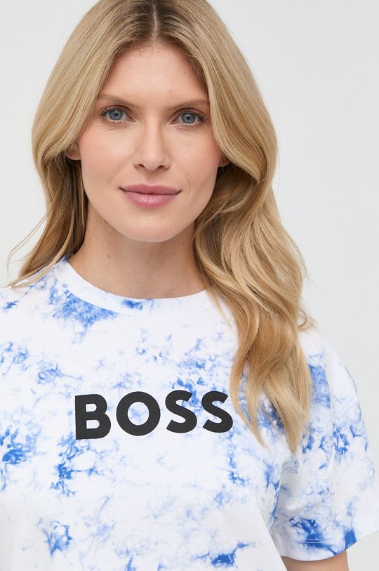 niebieski BOSS t-shirt bawełniany 50472287