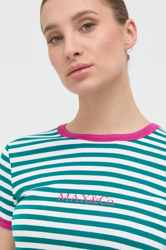 πράσινο Βαμβακερό μπλουζάκι MAX&Co. Γυναικεία