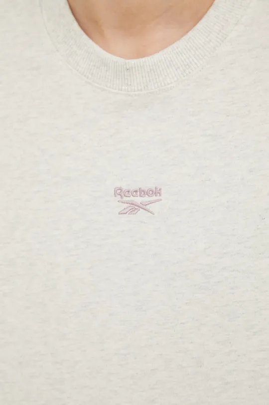 μπεζ Βαμβακερό μπλουζάκι Reebok Classic