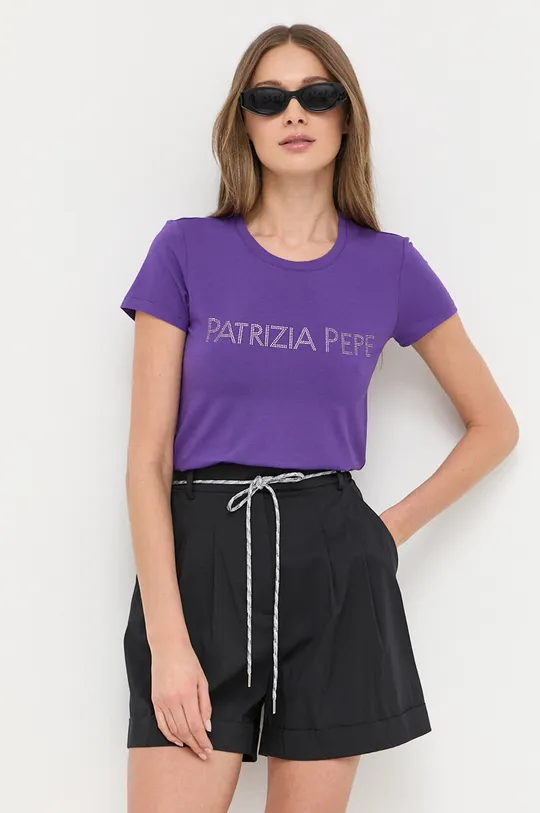 vijolična Kratka majica Patrizia Pepe Ženski