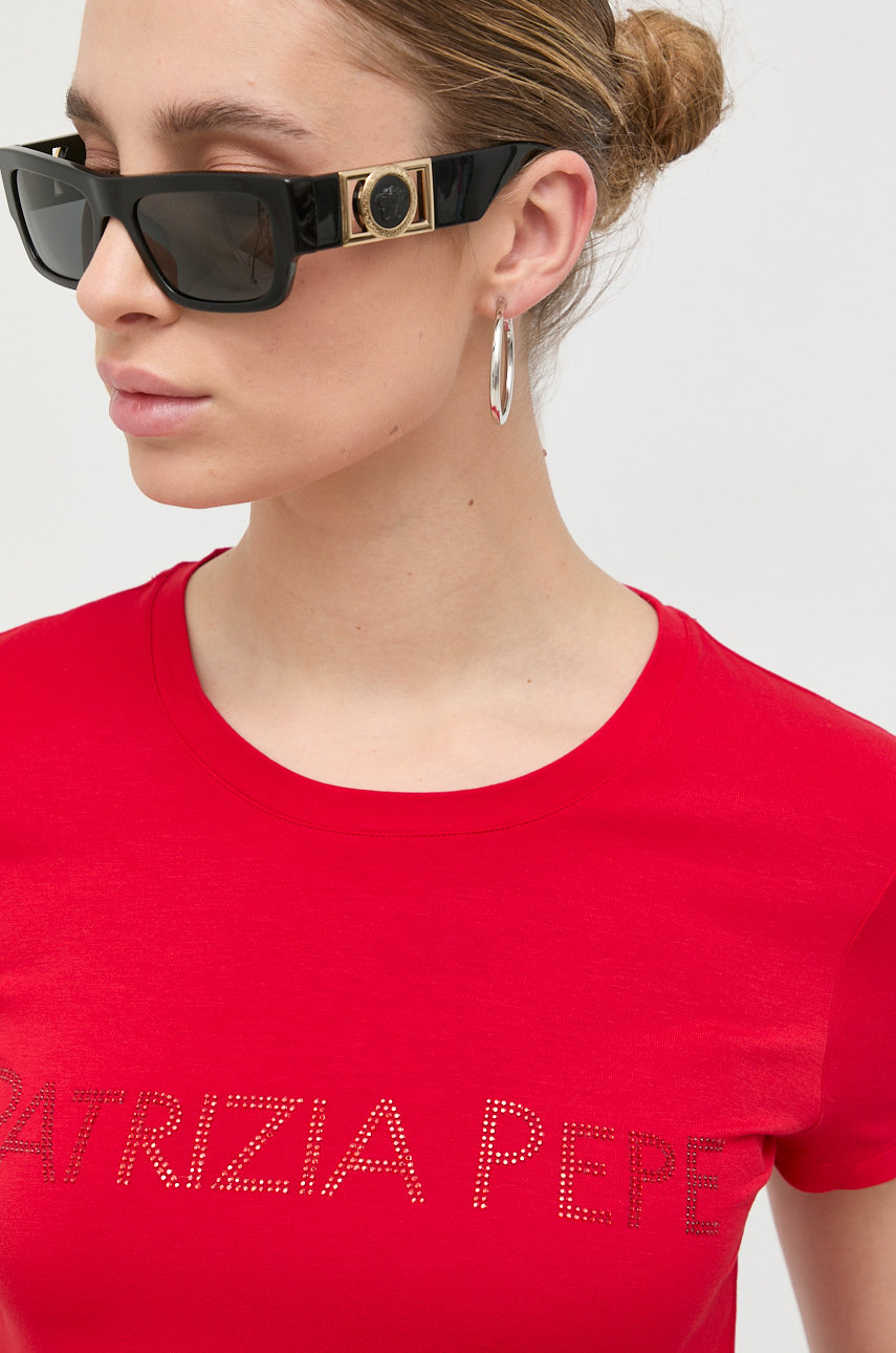 Patrizia Pepe Black Cotton Women T-Shirt