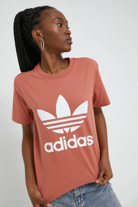 πορτοκαλί Μπλουζάκι adidas Originals Γυναικεία