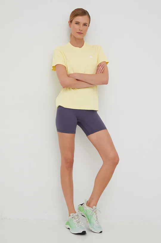 adidas Performance t-shirt do biegania Run It żółty