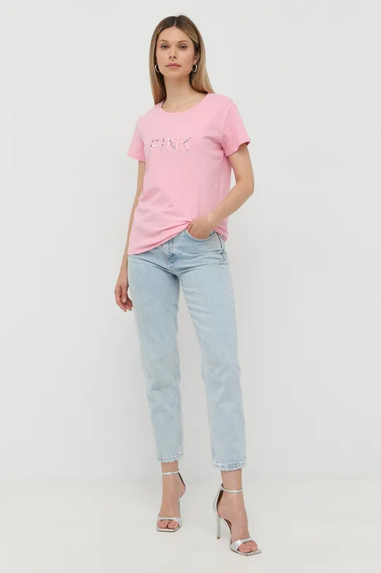 Μπλουζάκι Liu Jo ροζ