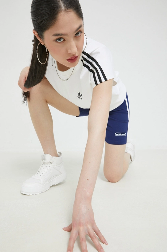 Бавовняна футболка adidas Originals білий