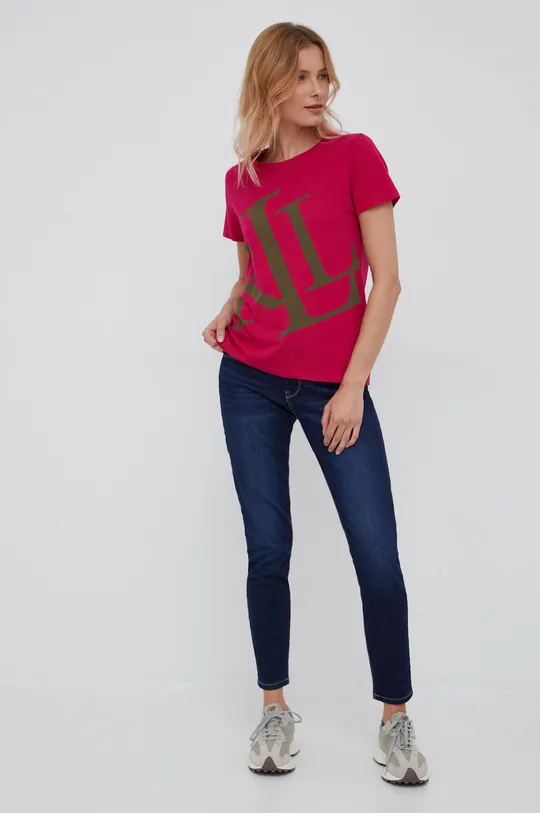 Lauren Ralph Lauren t-shirt 200872038001 różowy
