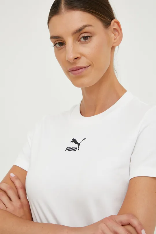λευκό Μπλουζάκι Puma Γυναικεία