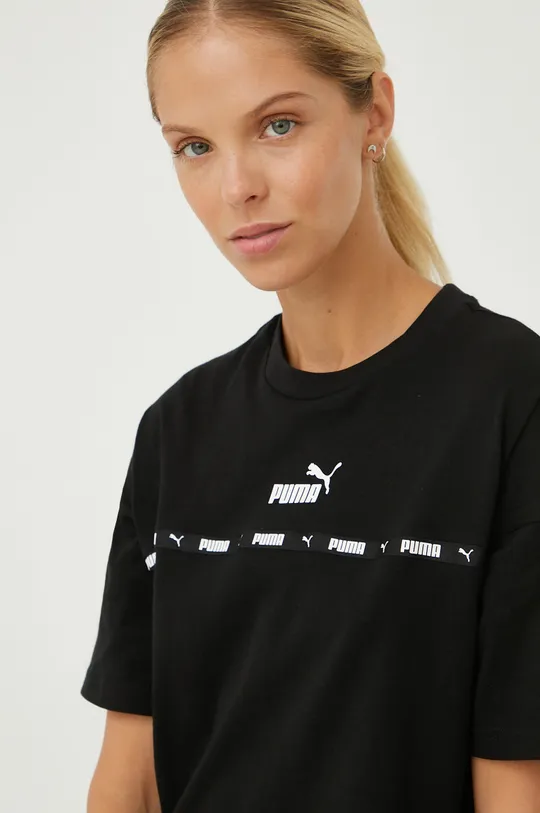 μαύρο Μπλουζάκι Puma Power Tape Γυναικεία
