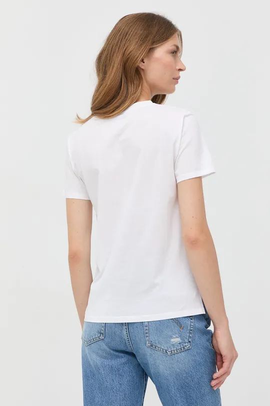 Βαμβακερό μπλουζάκι Marella λευκό