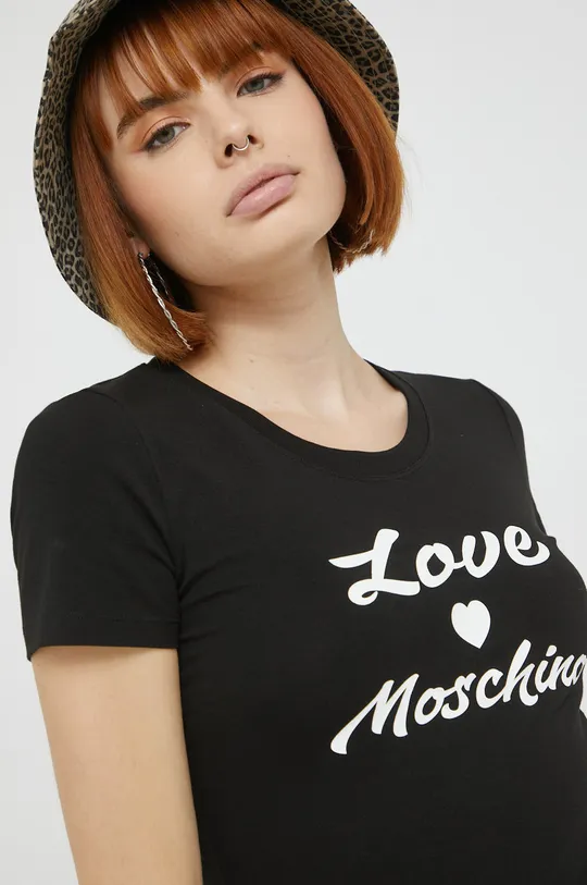 čierna Tričko Love Moschino