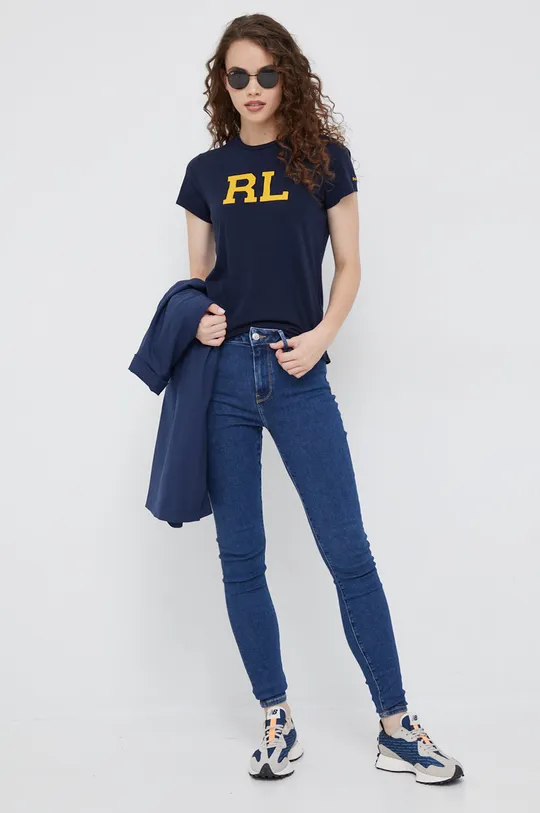 Polo Ralph Lauren t-shirt bawełniany granatowy