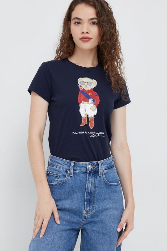 námořnická modř Bavlněné tričko Polo Ralph Lauren